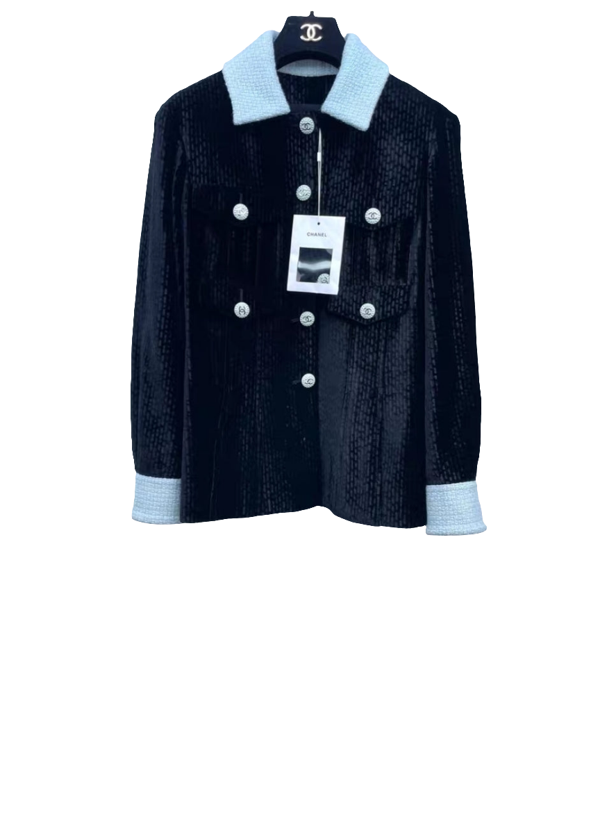Chanel veste en velours collection 22B