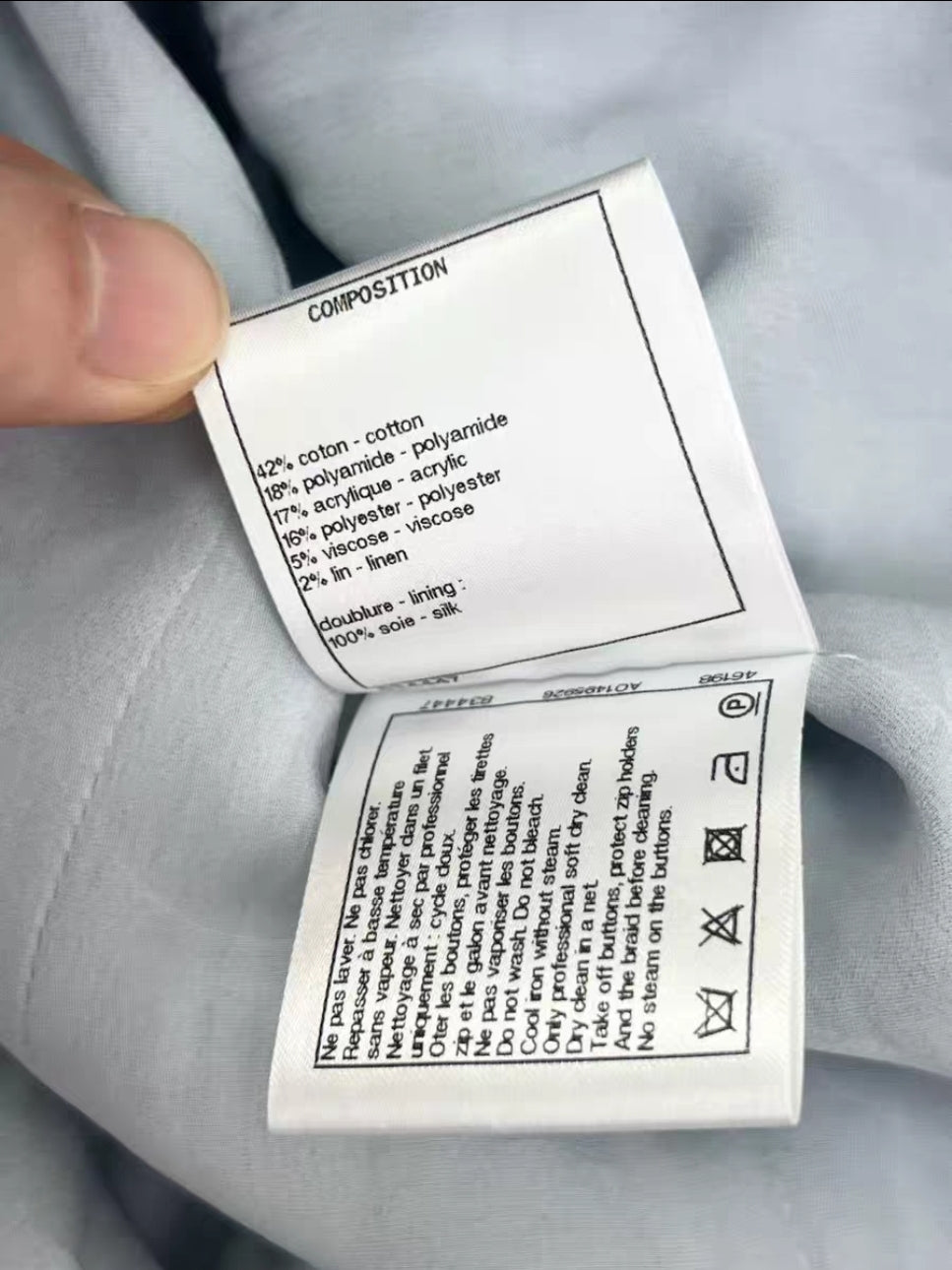 Chanel veste tweed neuf avec étiquette