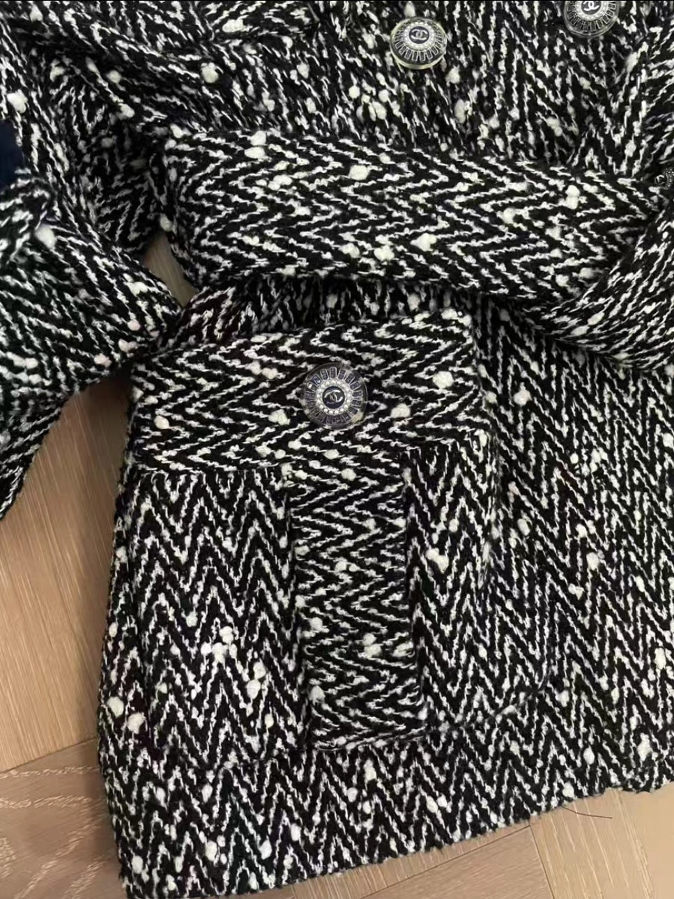 Chanel manteau en laine