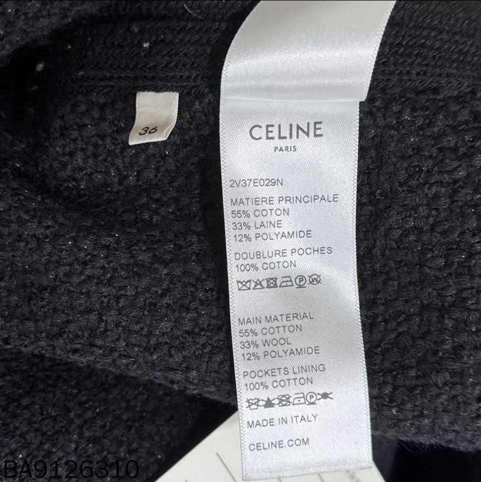 Celine veste en laine mélangé