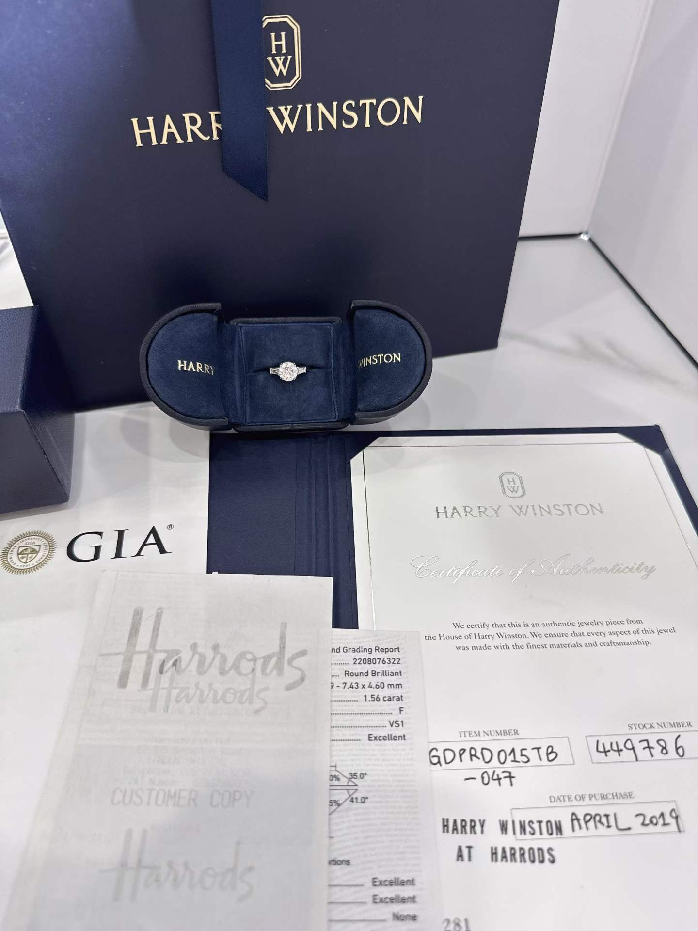 Harry Winston bague diamants