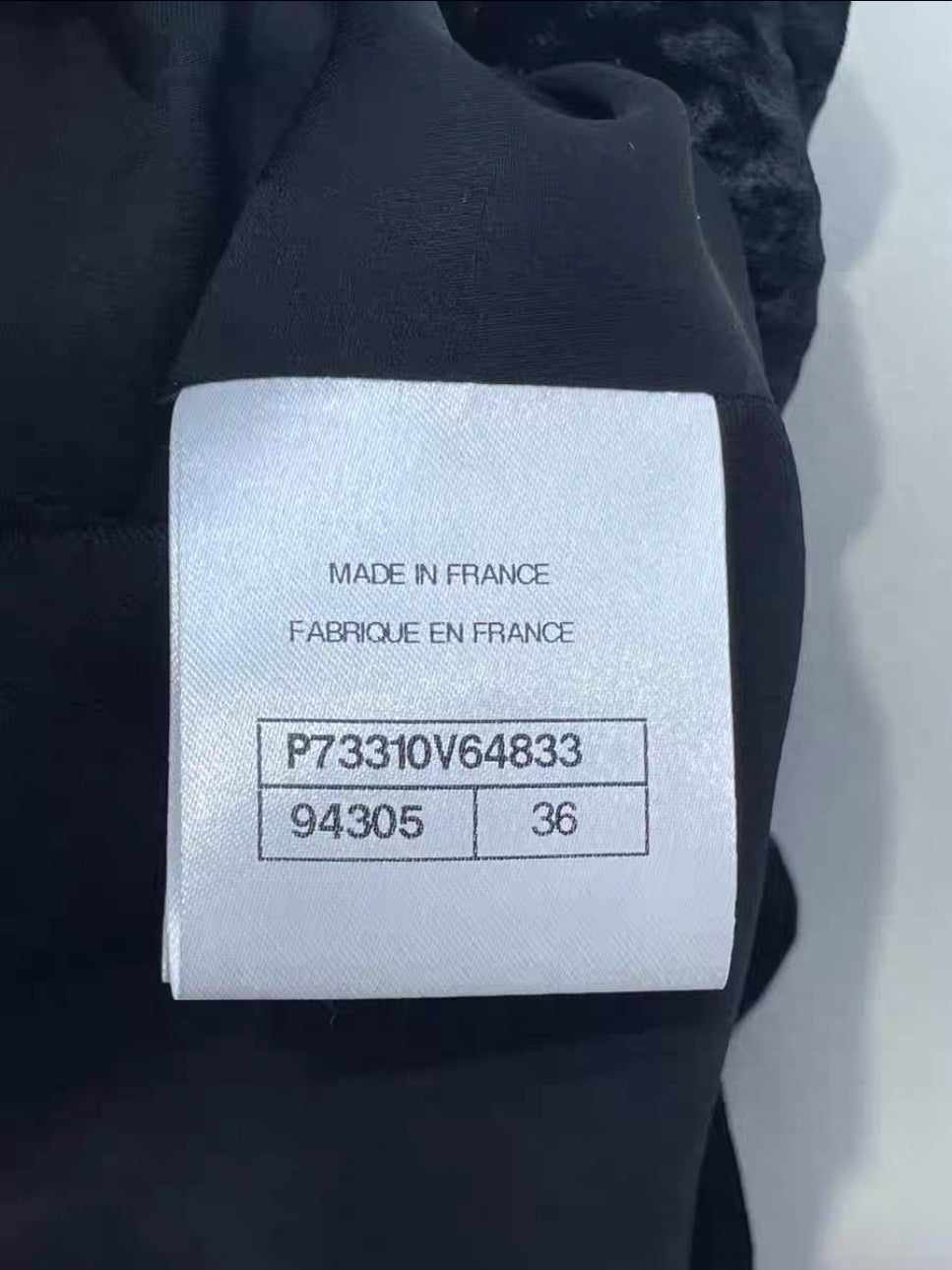 Chanel veste en velours collection 22B