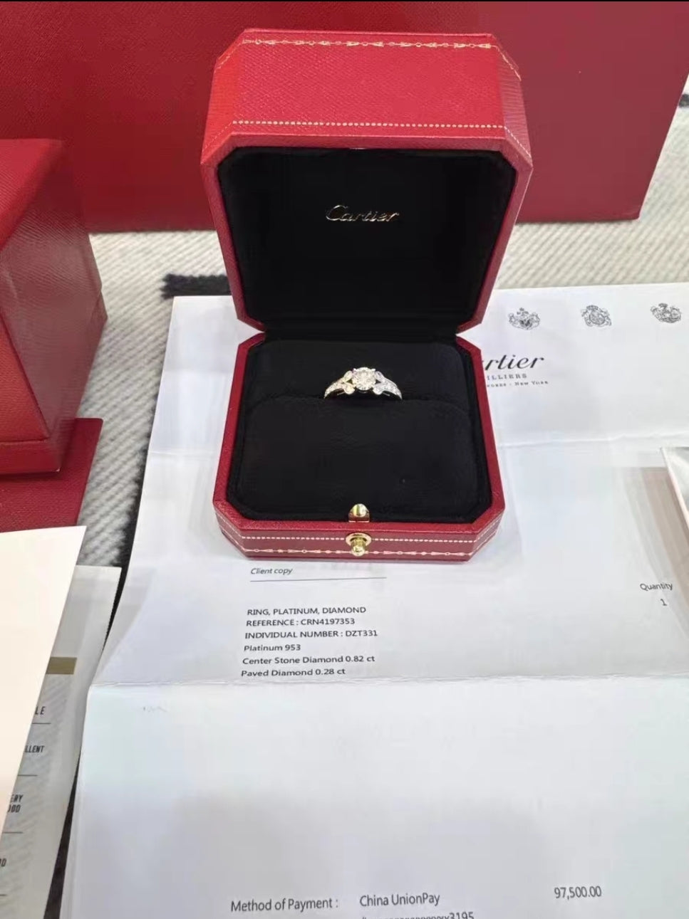 Cartier bague diamants Ballerine