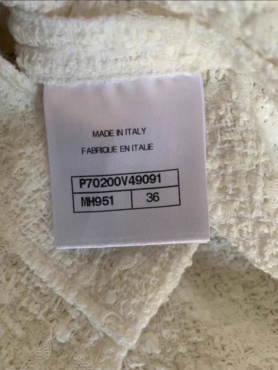 Chanel chemise tweed