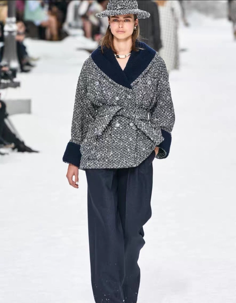 Chanel manteau en laine
