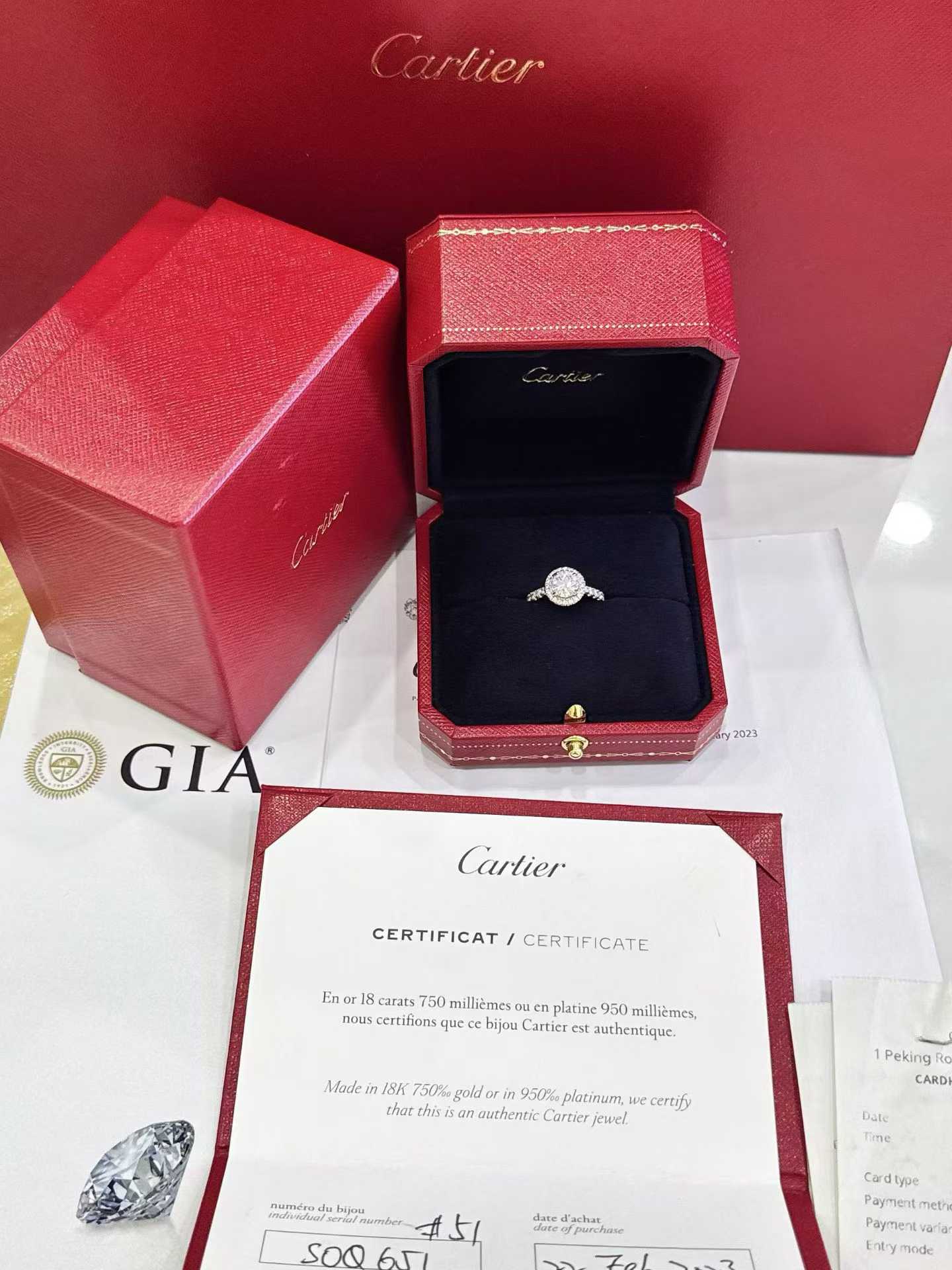 Cartier destinée bague diamants