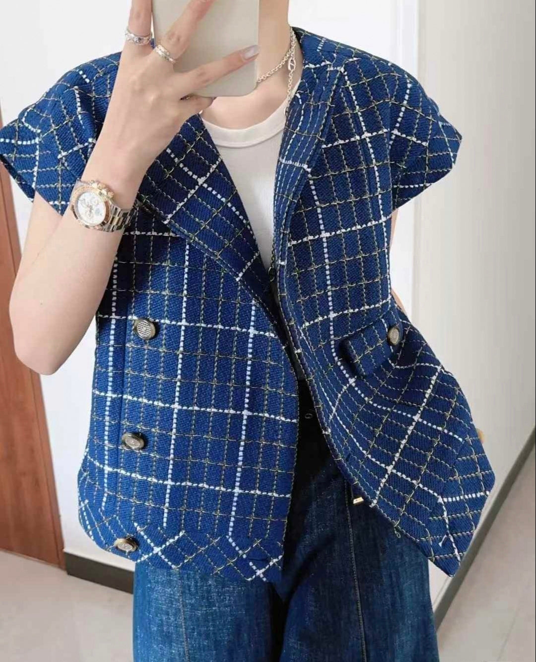 Chanel veste sans manche
