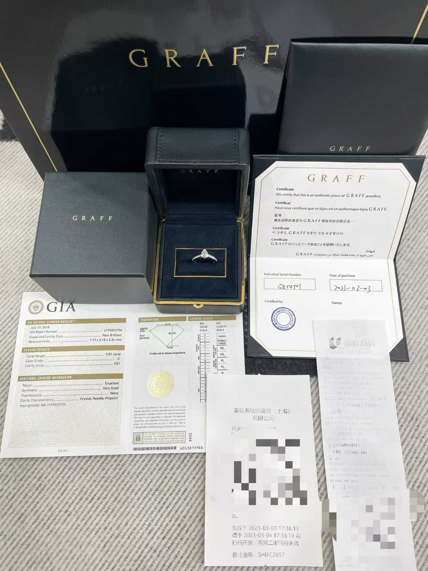 GRAFF bague en diamant