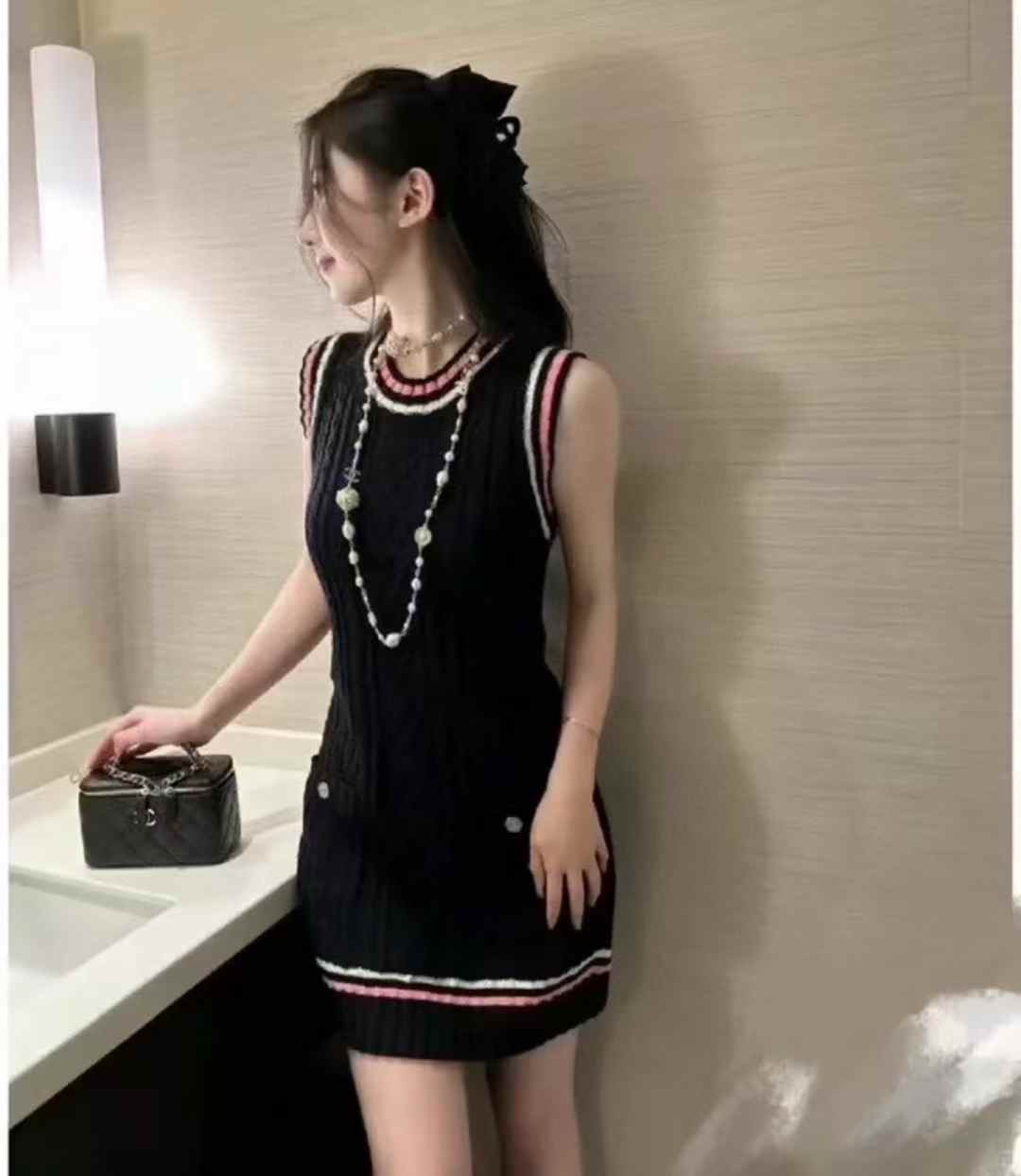 Chanel Robe cachemire
