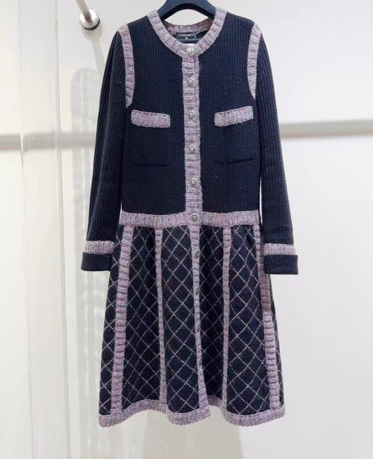Chanel robe en cachemire
