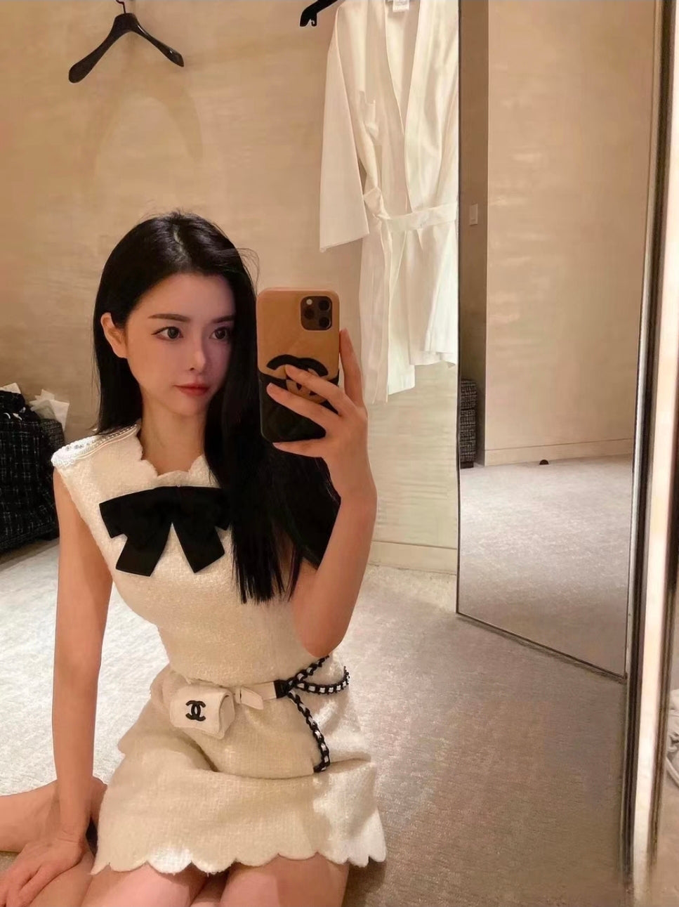 Chanel robe tweed 20k