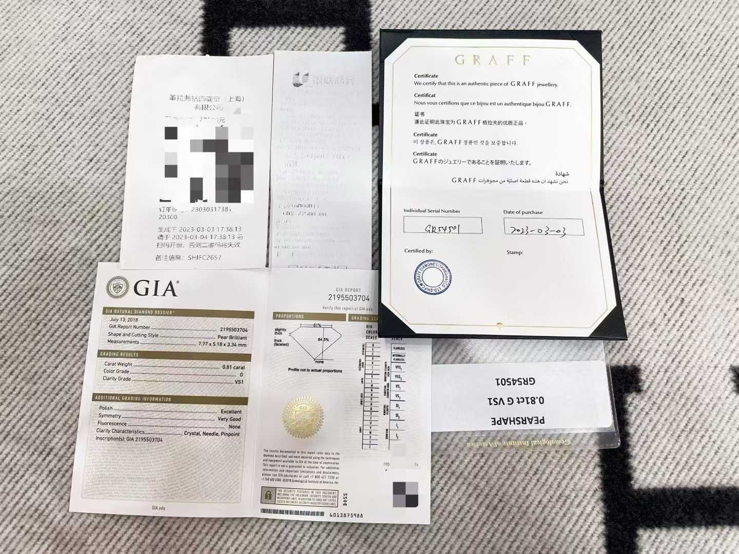 GRAFF bague en diamant