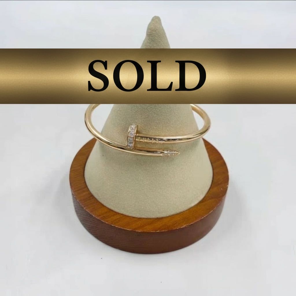 Cartier juste un clou bracelet modèle classique,diamants