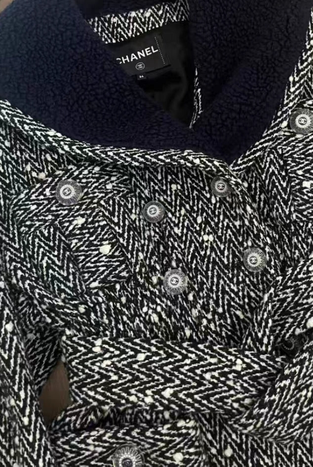 Chanel manteau en laine