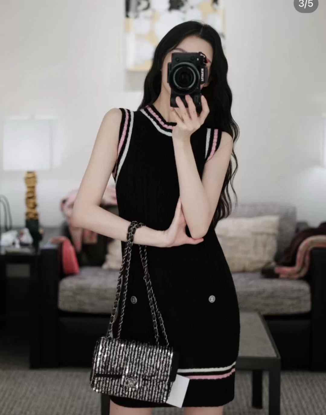 Chanel Robe cachemire