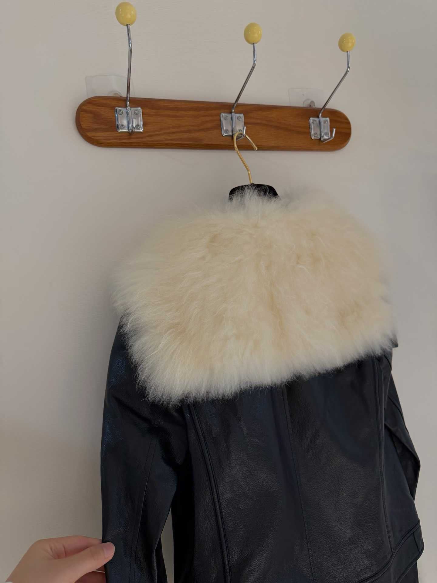 Chanel manteau en cuir