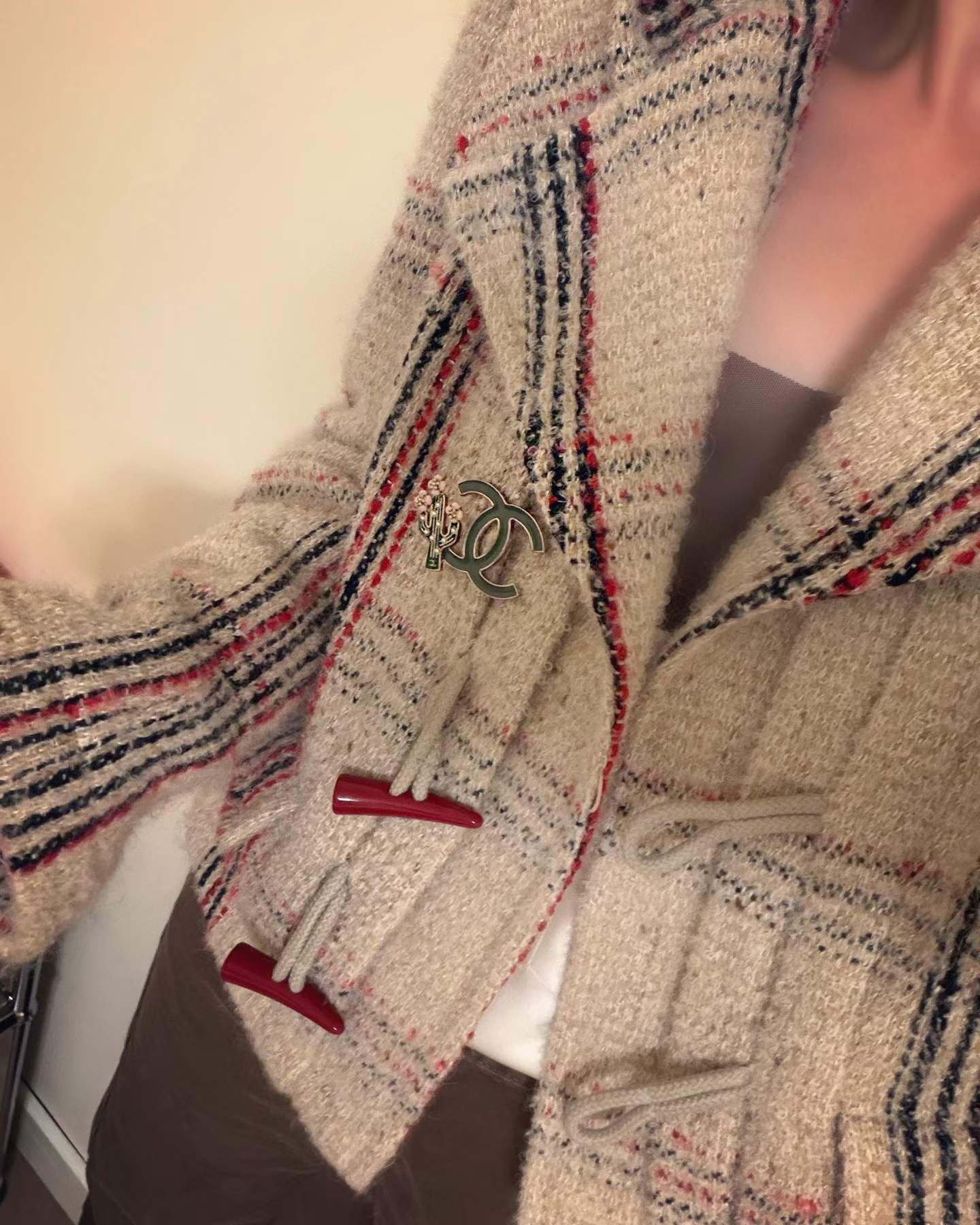 Chanel manteau en laine