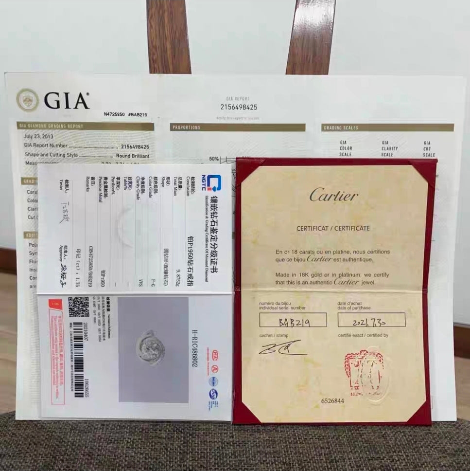 Cartier TRINITY RUBAN bague en diamant