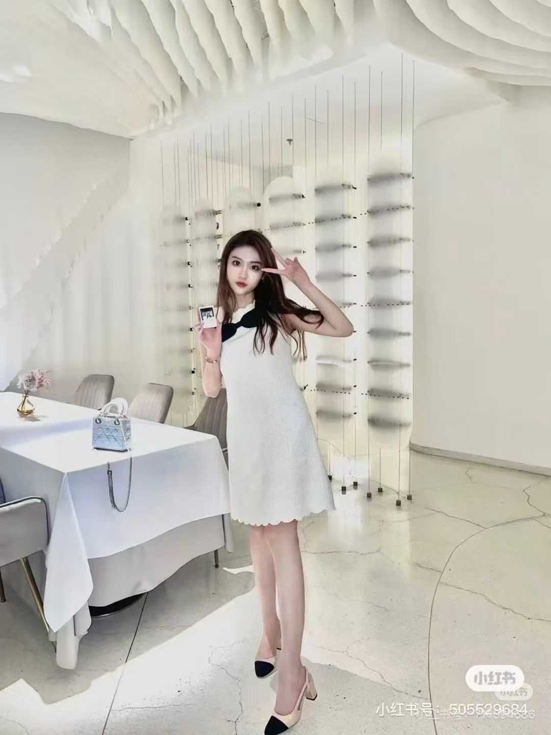 Chanel robe tweed 20k