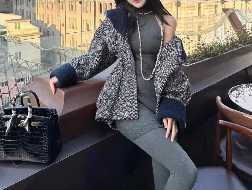 Chanel manteau en laine