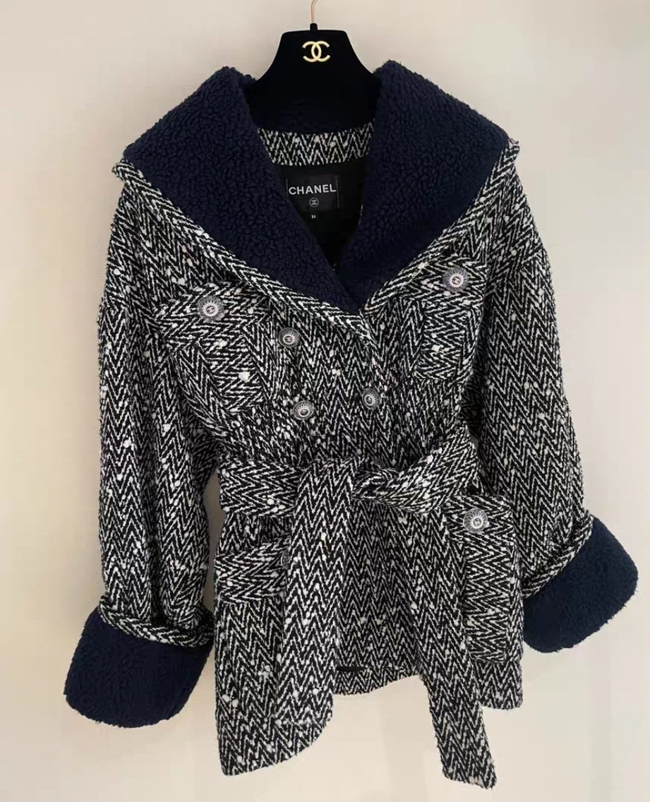 Chanel manteau en laine