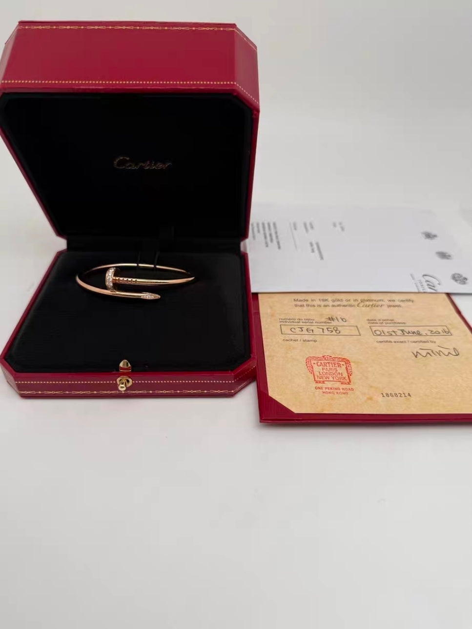 Cartier bracelet just un clou