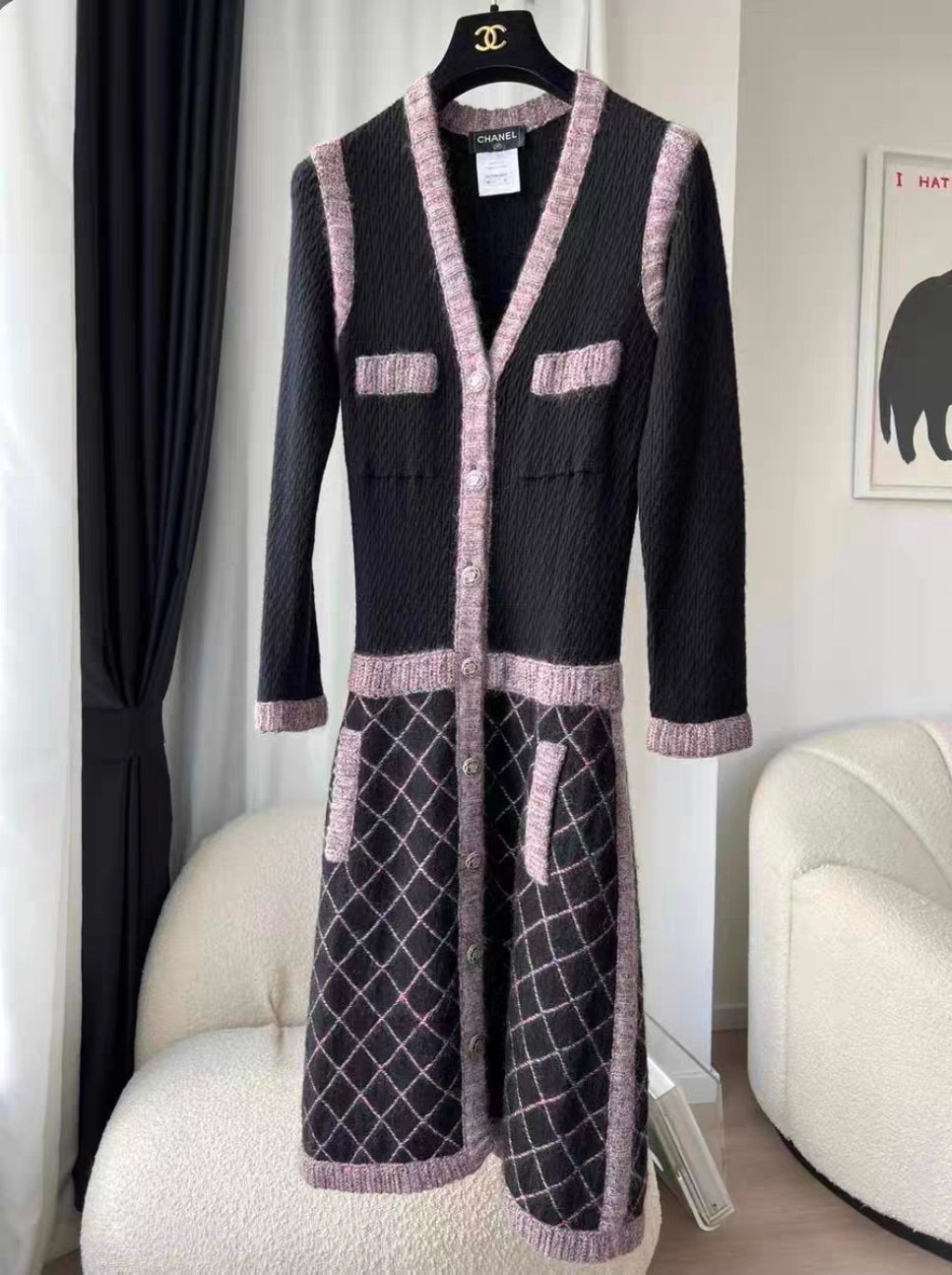 Chanel robe en cachemire