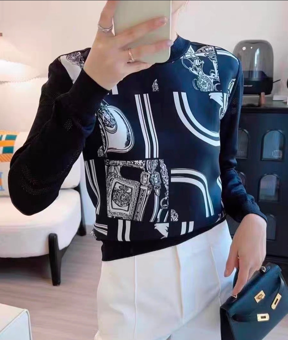 Hermès pull en soie