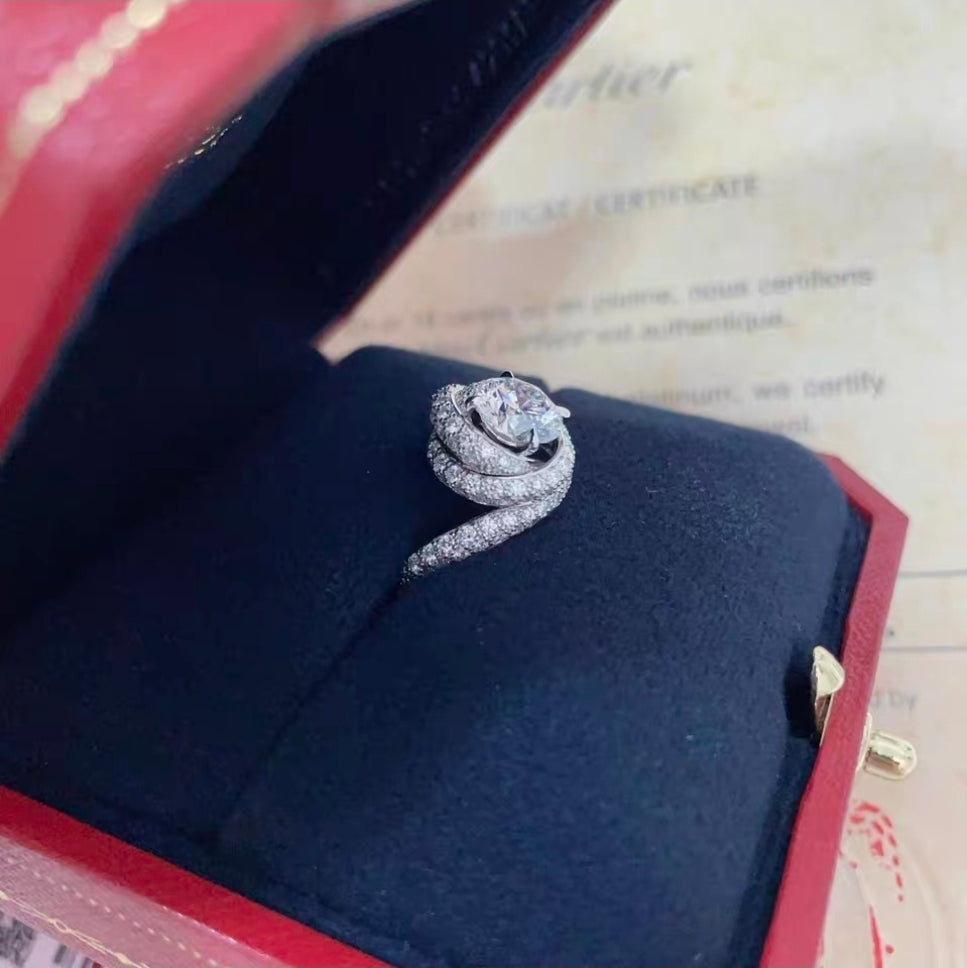 Cartier TRINITY RUBAN bague en diamant