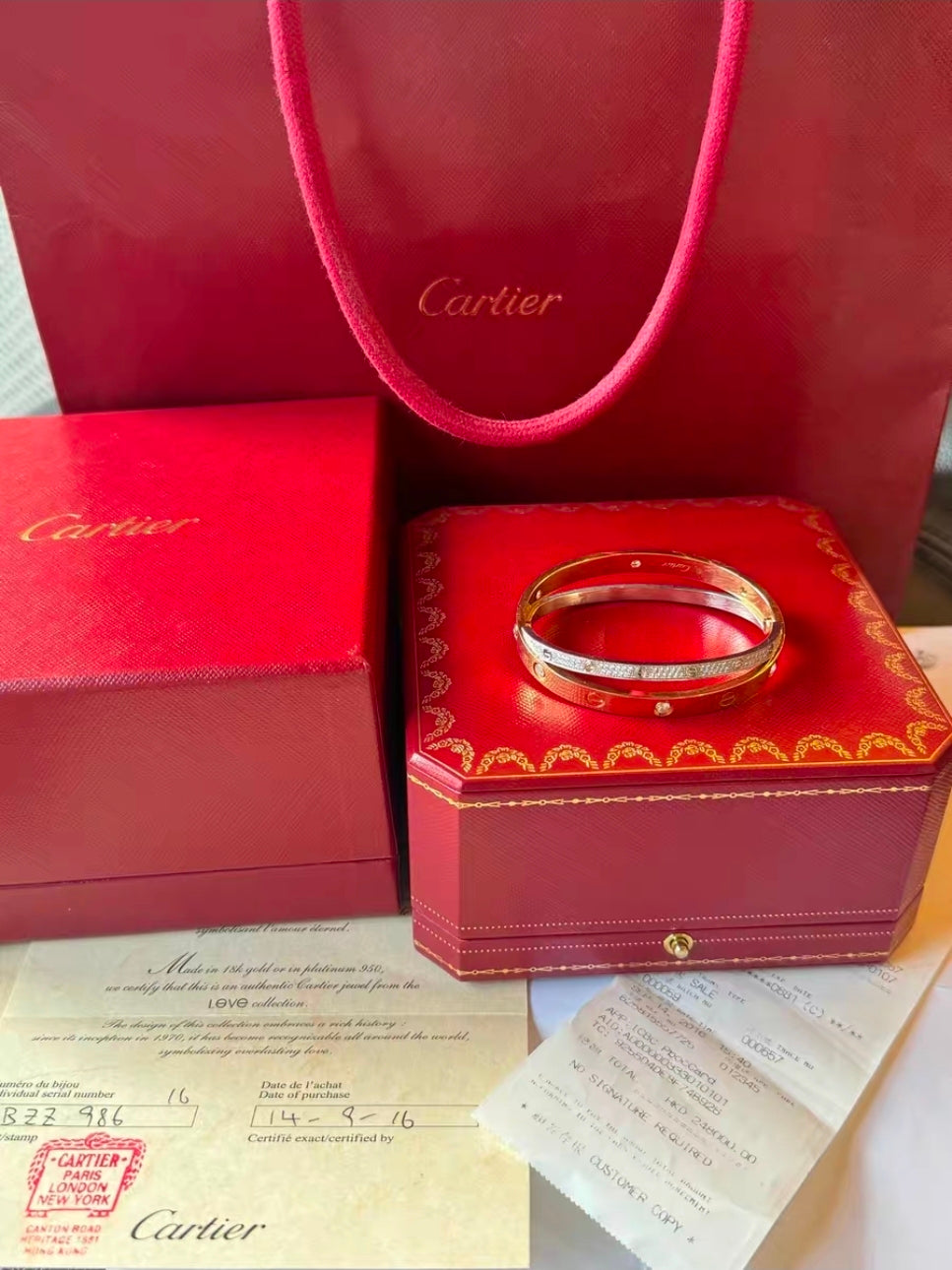 Cartier bracelet love