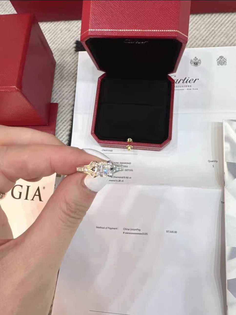 Cartier bague diamants Ballerine