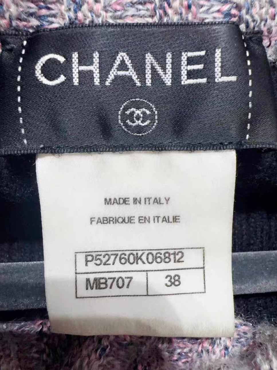 Chanel robe en cachemire