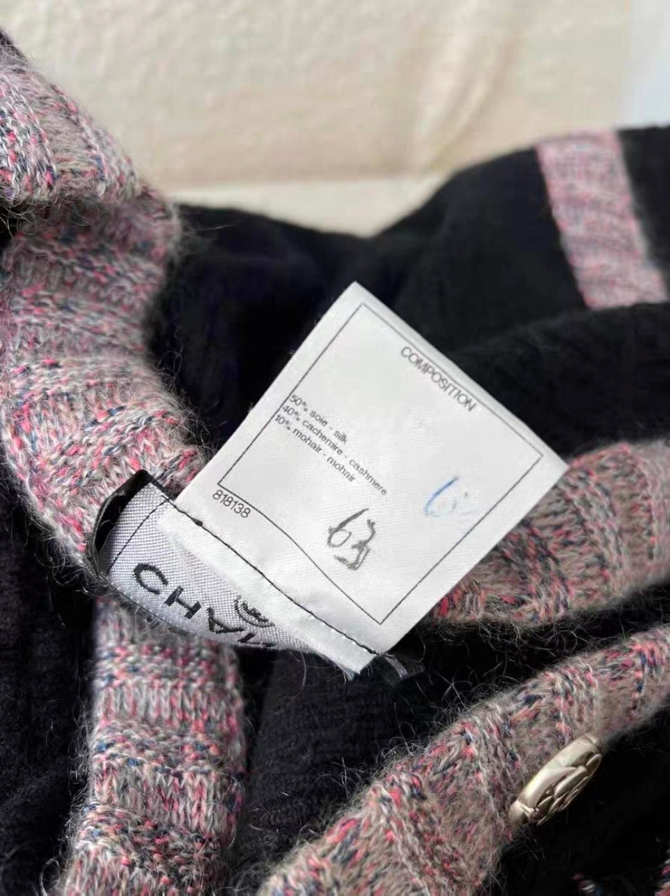 Chanel robe en cachemire