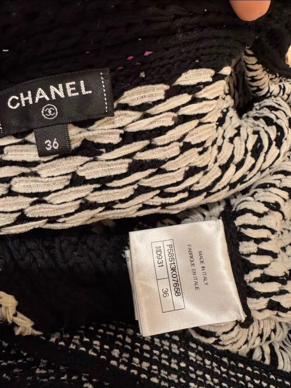 Cardigan chanel en coton