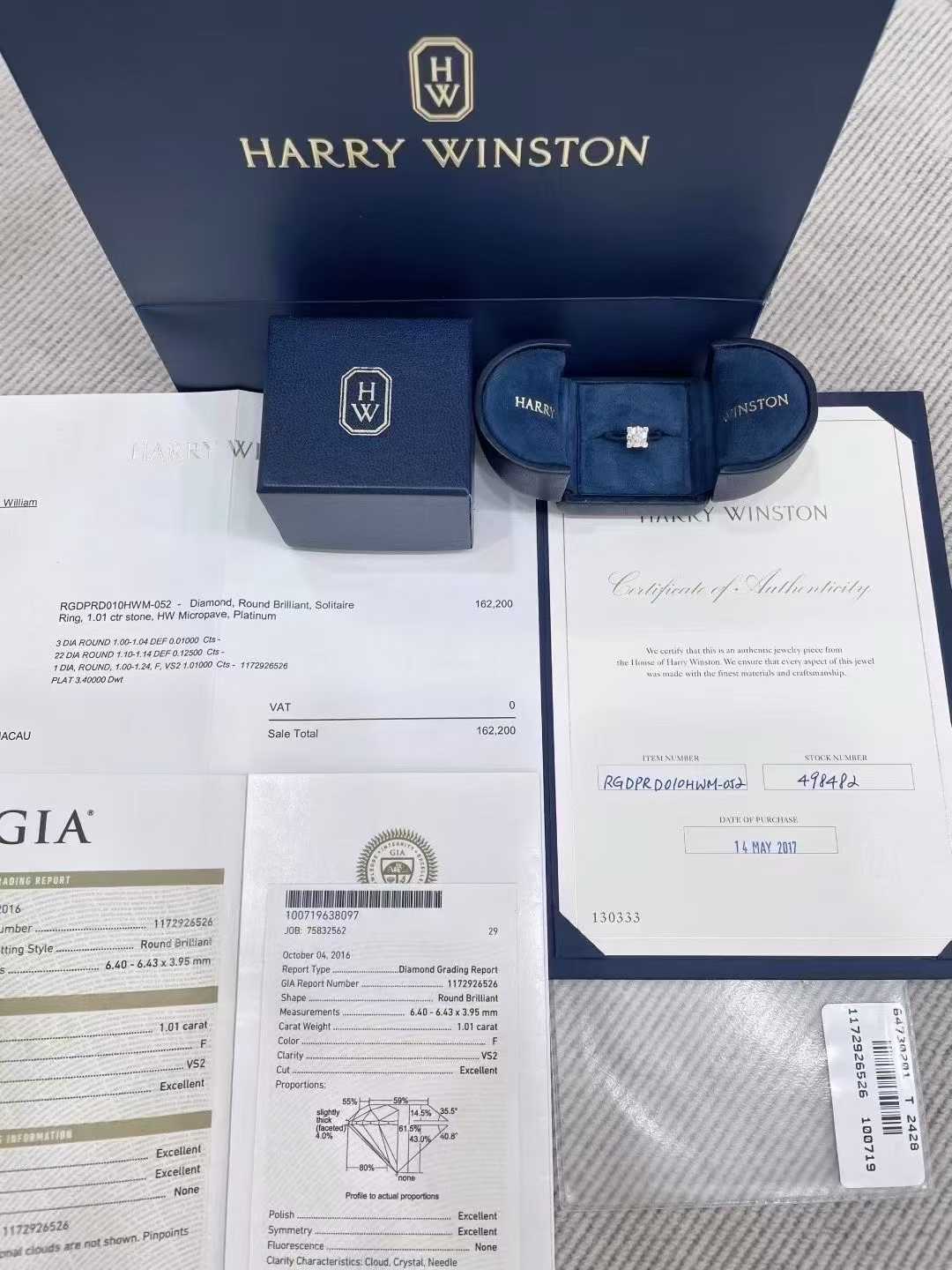 Harry Winston bague en diamant