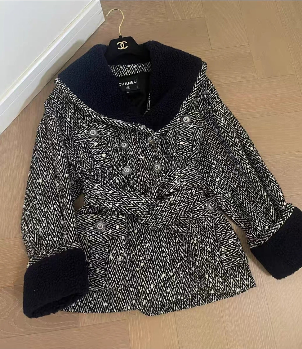 Chanel manteau en laine