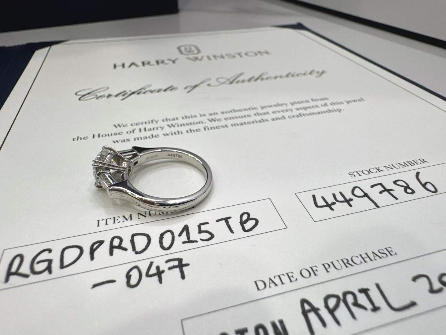 Harry Winston bague diamants