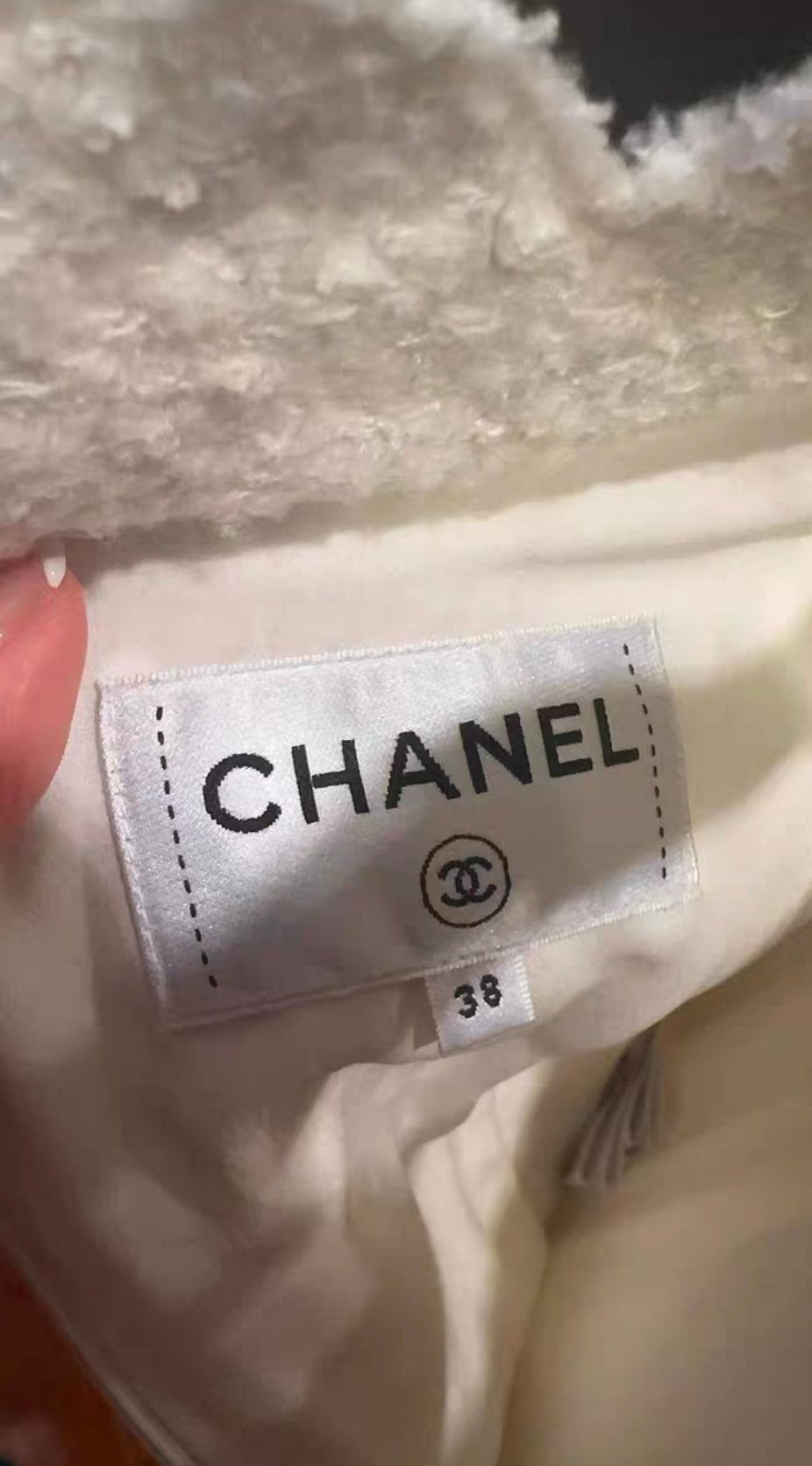 Chanel robe tweed 20k